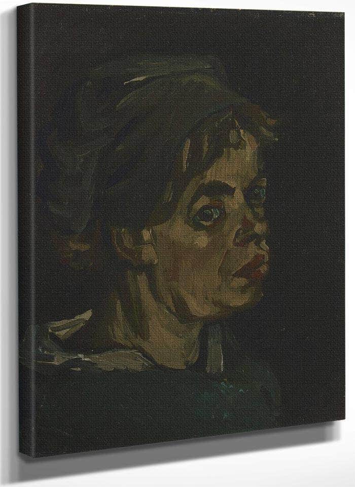 Head Of A Woman 2 By Vincent Van Gogh Fine Art Print