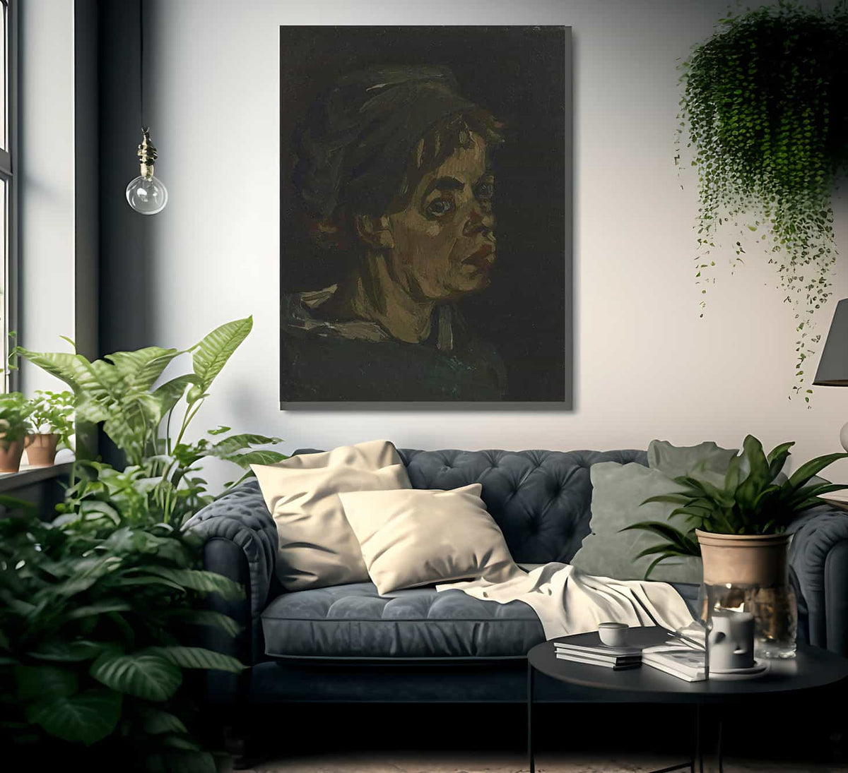 Head Of A Woman 2 By Vincent Van Gogh Fine Art Print