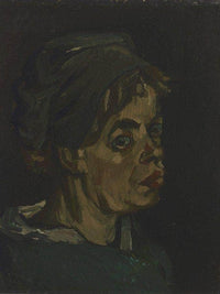 Head Of A Woman 2 By Vincent Van Gogh Fine Art Print