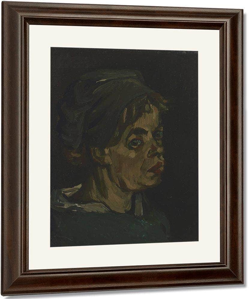 Head Of A Woman 2 By Vincent Van Gogh Fine Art Print