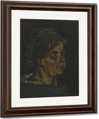 Head Of A Woman 2 By Vincent Van Gogh Fine Art Print