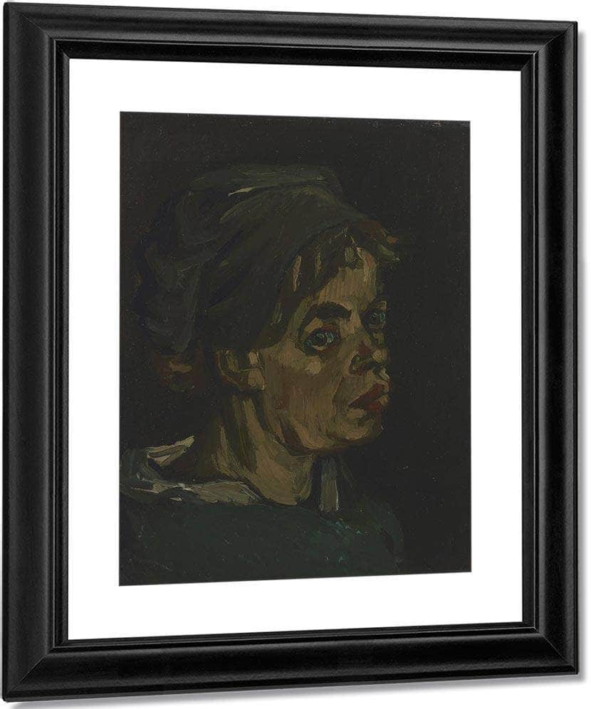 Head Of A Woman 2 By Vincent Van Gogh Fine Art Print