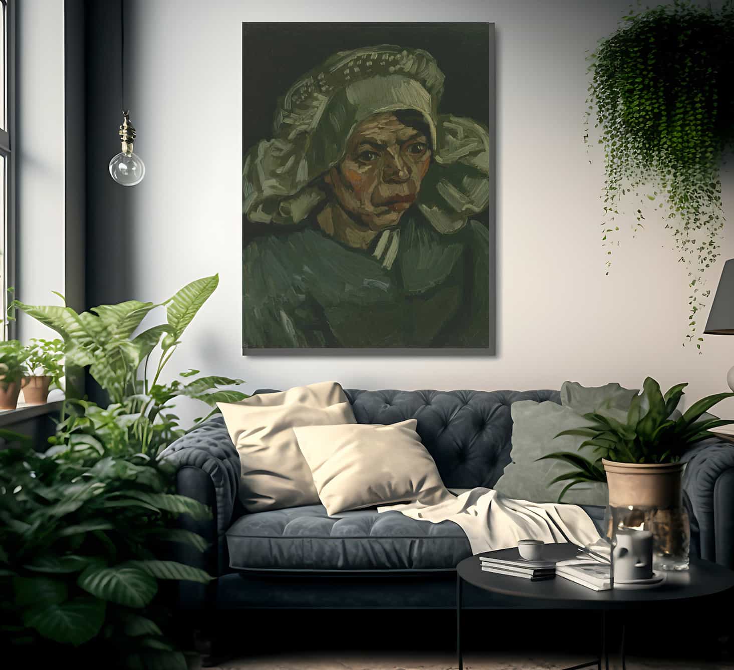 Head Of A Woman 3 By Vincent Van Gogh Fine Art Print