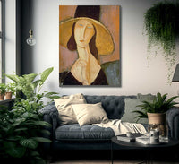 Head Of A Woman By Amedeo Modigliani Fine Art Print