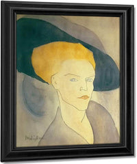 Head Of A Women In Hat By Amedeo Modigliani Fine Art Print