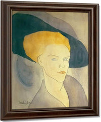 Head Of A Women In Hat By Amedeo Modigliani Fine Art Print