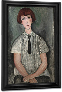 Head Of A Young Girl By Amedeo Modigliani Fine Art Print