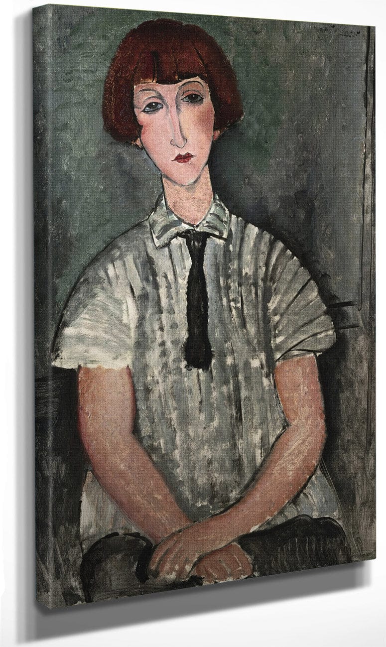 Head Of A Young Girl By Amedeo Modigliani Fine Art Print