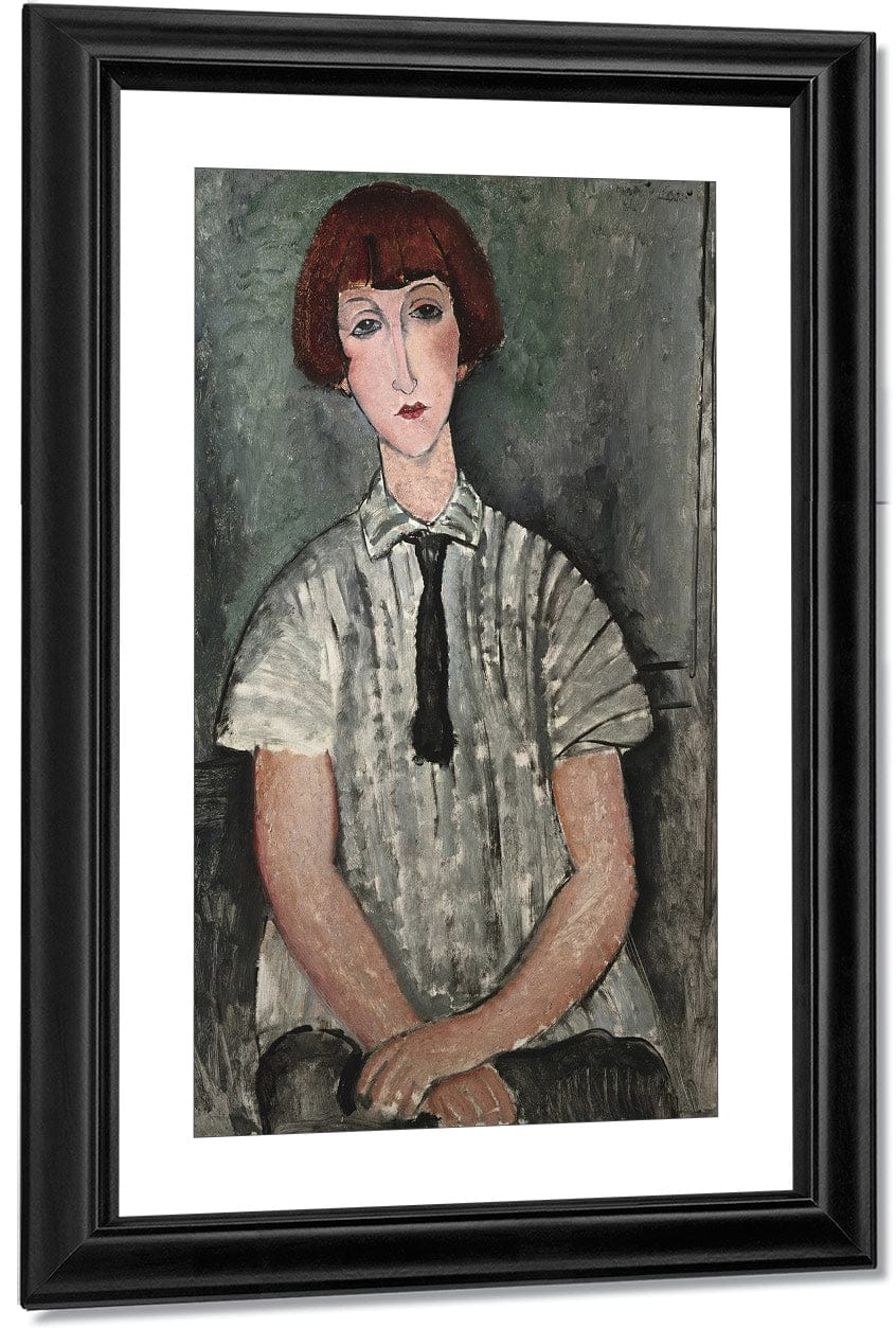 Head Of A Young Girl By Amedeo Modigliani Fine Art Print