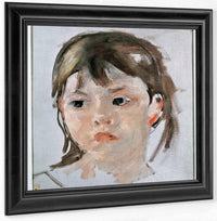 Head Of A Young Girl (Oil On Canvas) By Mary Cassatt Fine Art Print