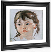 Head Of A Young Girl (Oil On Canvas) By Mary Cassatt Fine Art Print