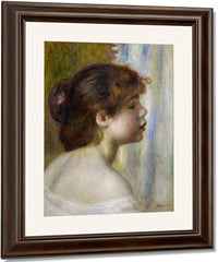 Head Of A Young Woman By Pierre Auguste Renoir Fine Art Print