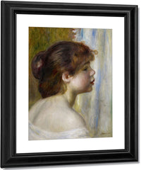 Head Of A Young Woman By Pierre Auguste Renoir Fine Art Print