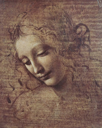 Head Of A Young Woman With Tousled Hair Or Leda By Leonardo Da Vinci Fine Art Print