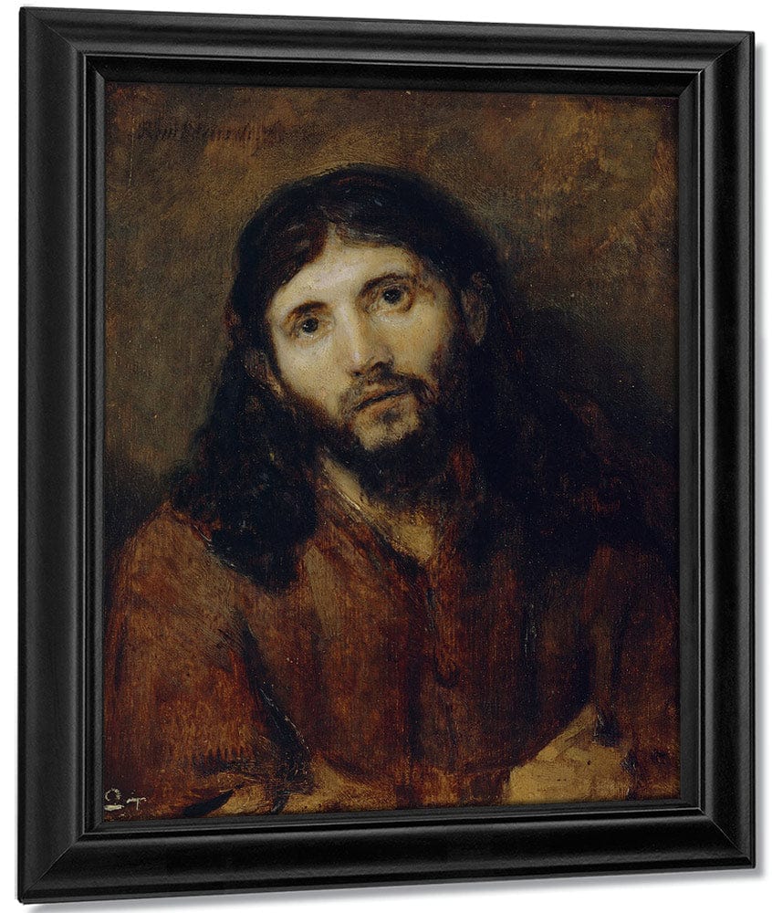 Head Of Christ By Rembrandt Fine Art Print