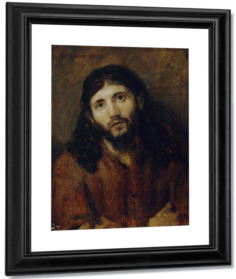Head Of Christ By Rembrandt Fine Art Print