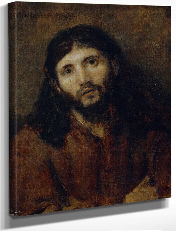 Head Of Christ By Rembrandt Fine Art Print