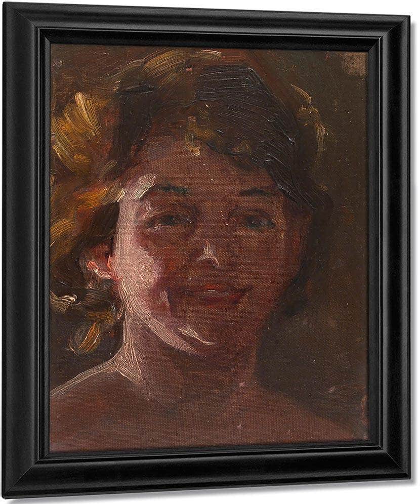Head Of The Artist By Alice Pike Barney Fine Art Print