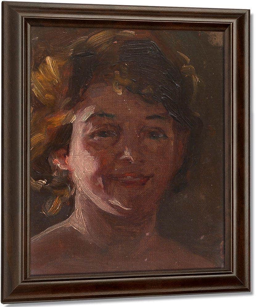 Head Of The Artist By Alice Pike Barney Fine Art Print