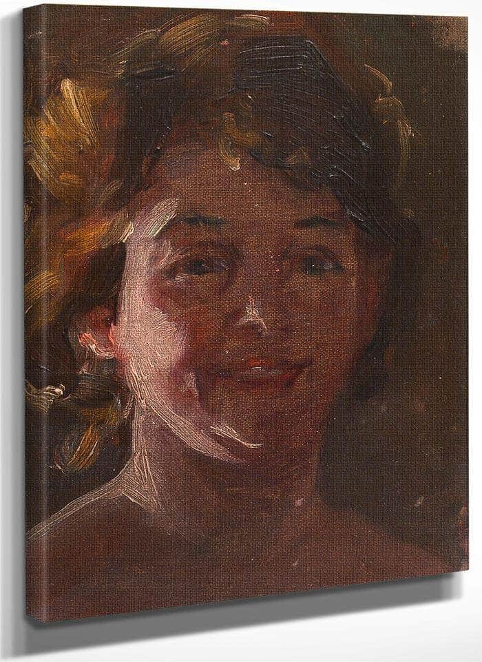 Head Of The Artist By Alice Pike Barney Fine Art Print