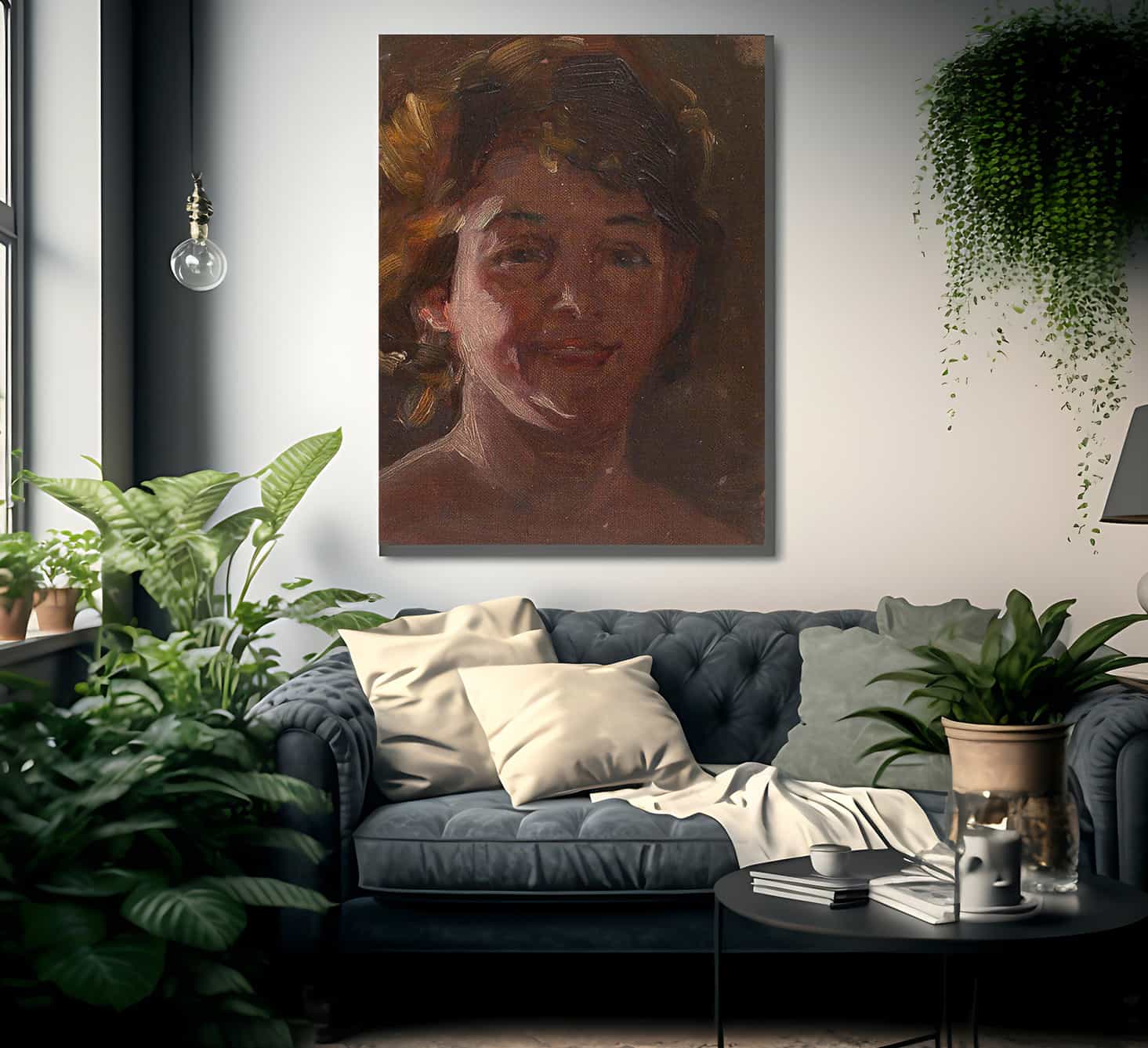 Head Of The Artist By Alice Pike Barney Fine Art Print
