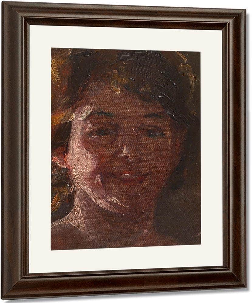 Head Of The Artist By Alice Pike Barney Fine Art Print