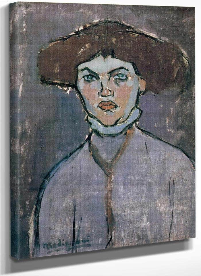 Head Of Young Women 1908 By Amedeo Modigliani Fine Art Print