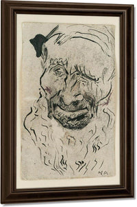 Head, Old Man With Beard By Nicolai Astrup Fine Art Print