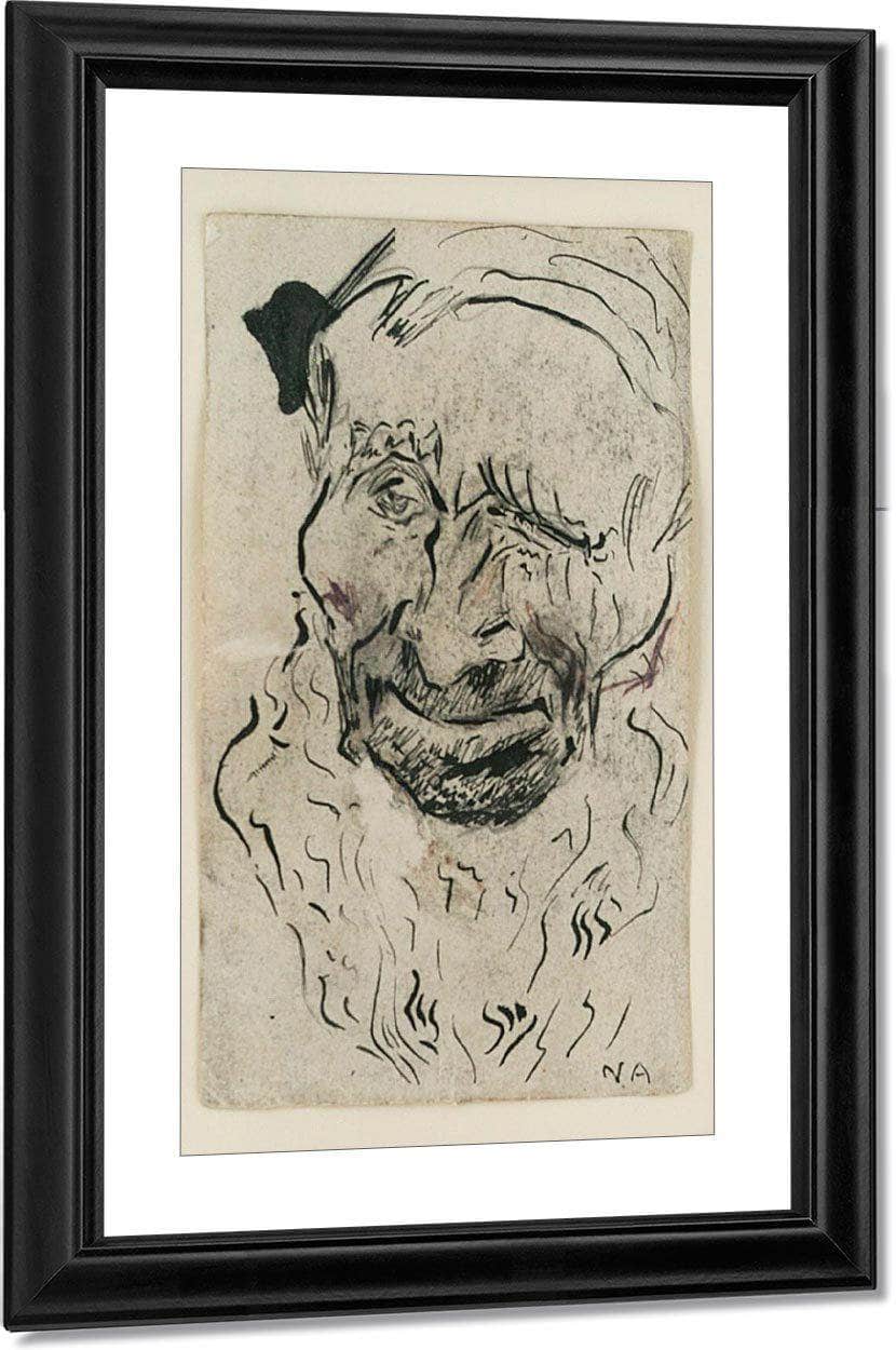 Head, Old Man With Beard By Nicolai Astrup Fine Art Print