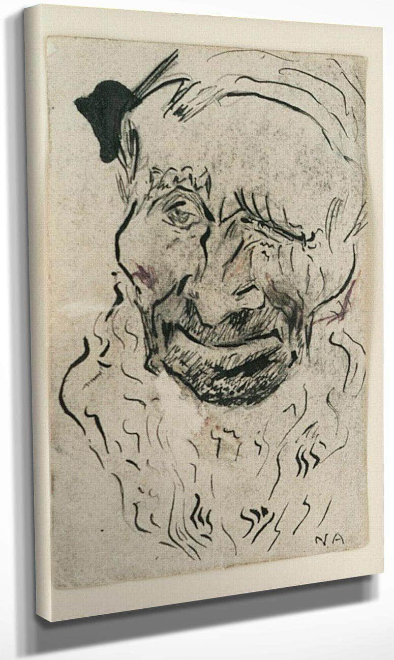 Head, Old Man With Beard By Nicolai Astrup Fine Art Print