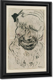 Head, Old Man With Beard By Nicolai Astrup Fine Art Print