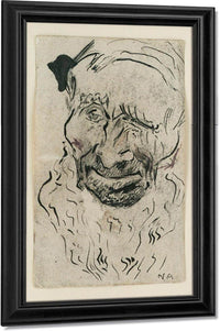 Head, Old Man With Beard By Nicolai Astrup Fine Art Print