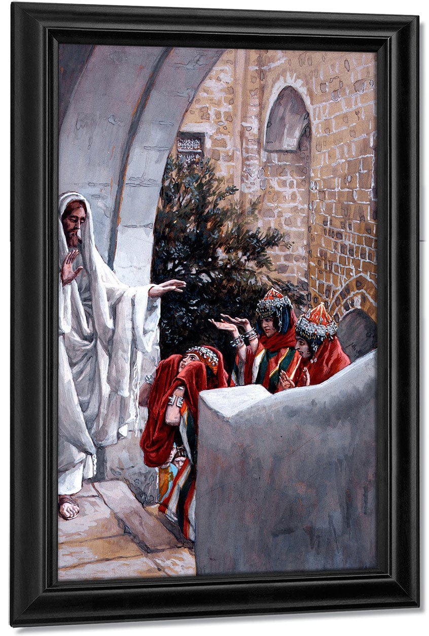 Healing The Canaanite's Daughter By James Tissot Fine Art Print
