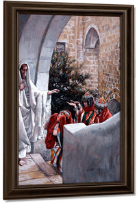 Healing The Canaanite's Daughter By James Tissot Fine Art Print