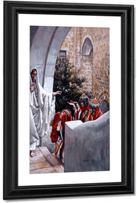 Healing The Canaanite's Daughter By James Tissot Fine Art Print