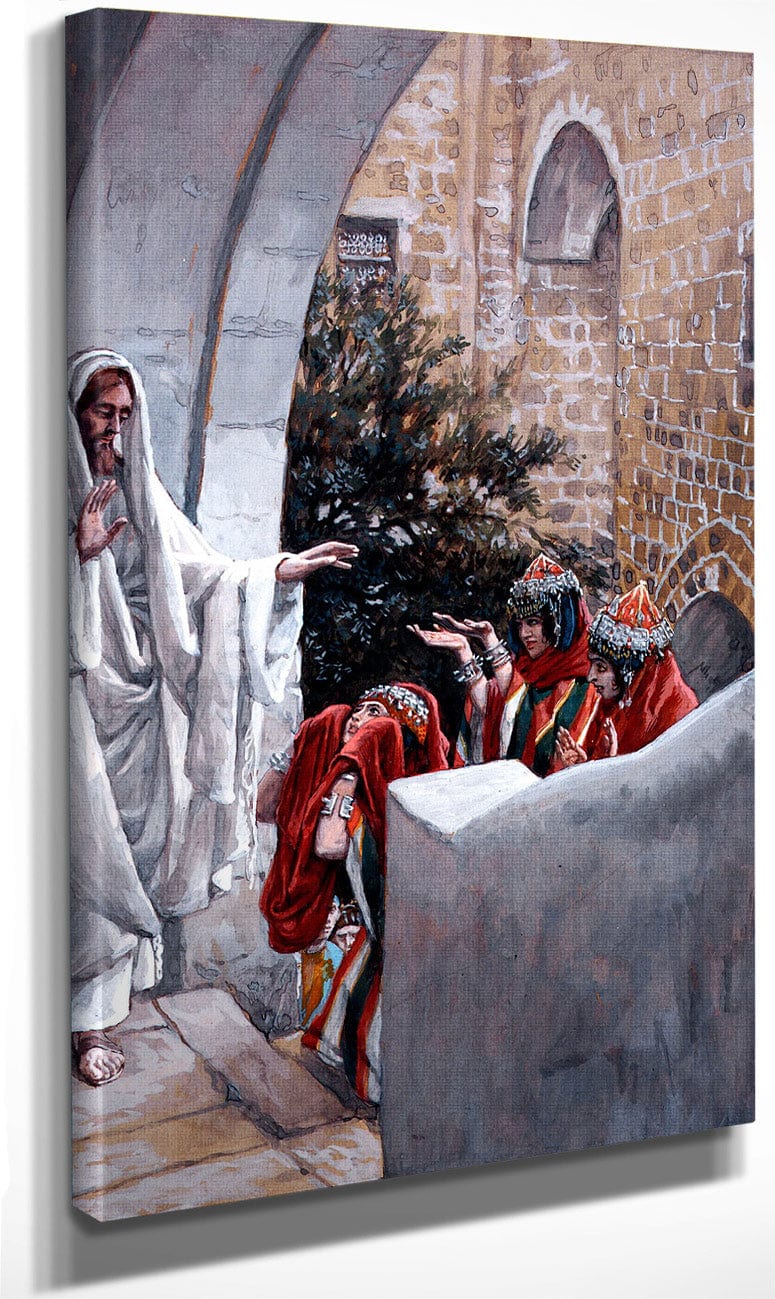 Healing The Canaanite's Daughter By James Tissot Fine Art Print