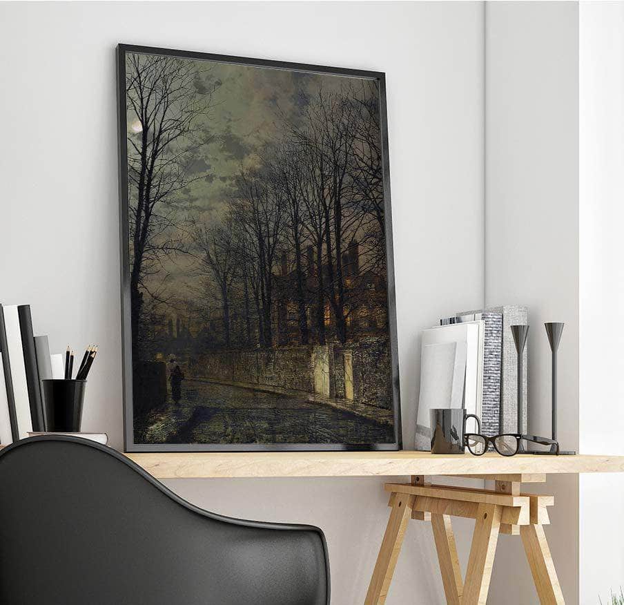 Heavens Lamp Painting John Atkinson Grimshaw Canvas Art Fine Art Print