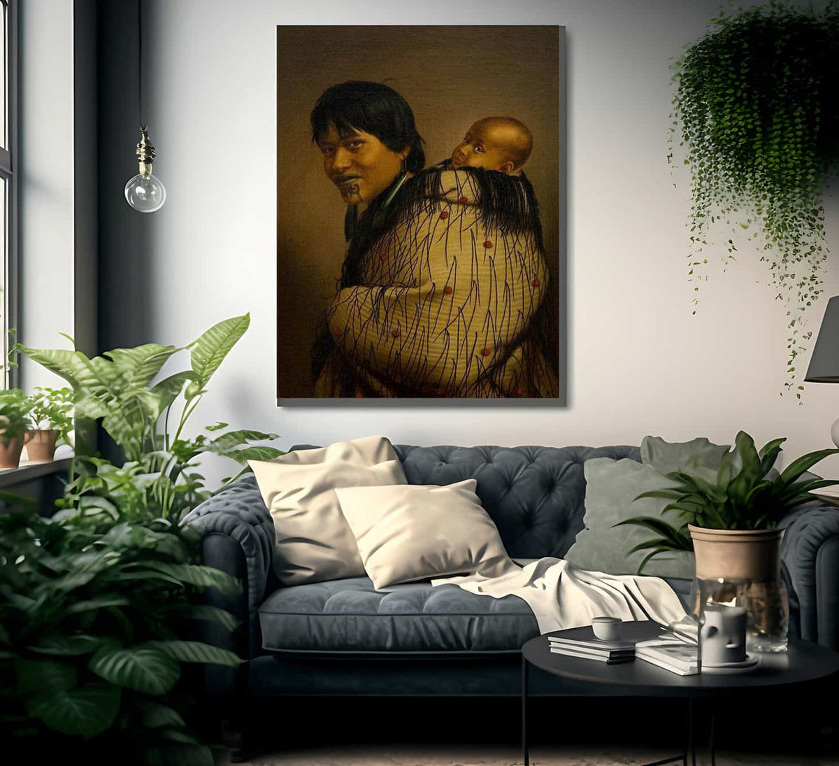 Heeni Hirini And Child 1878 By Gottfried Lindauer Fine Art Print