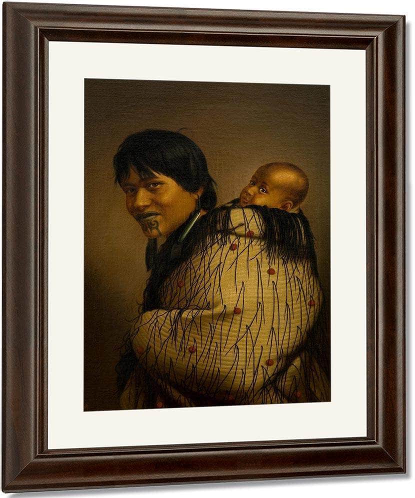 Heeni Hirini And Child 1878 By Gottfried Lindauer Fine Art Print