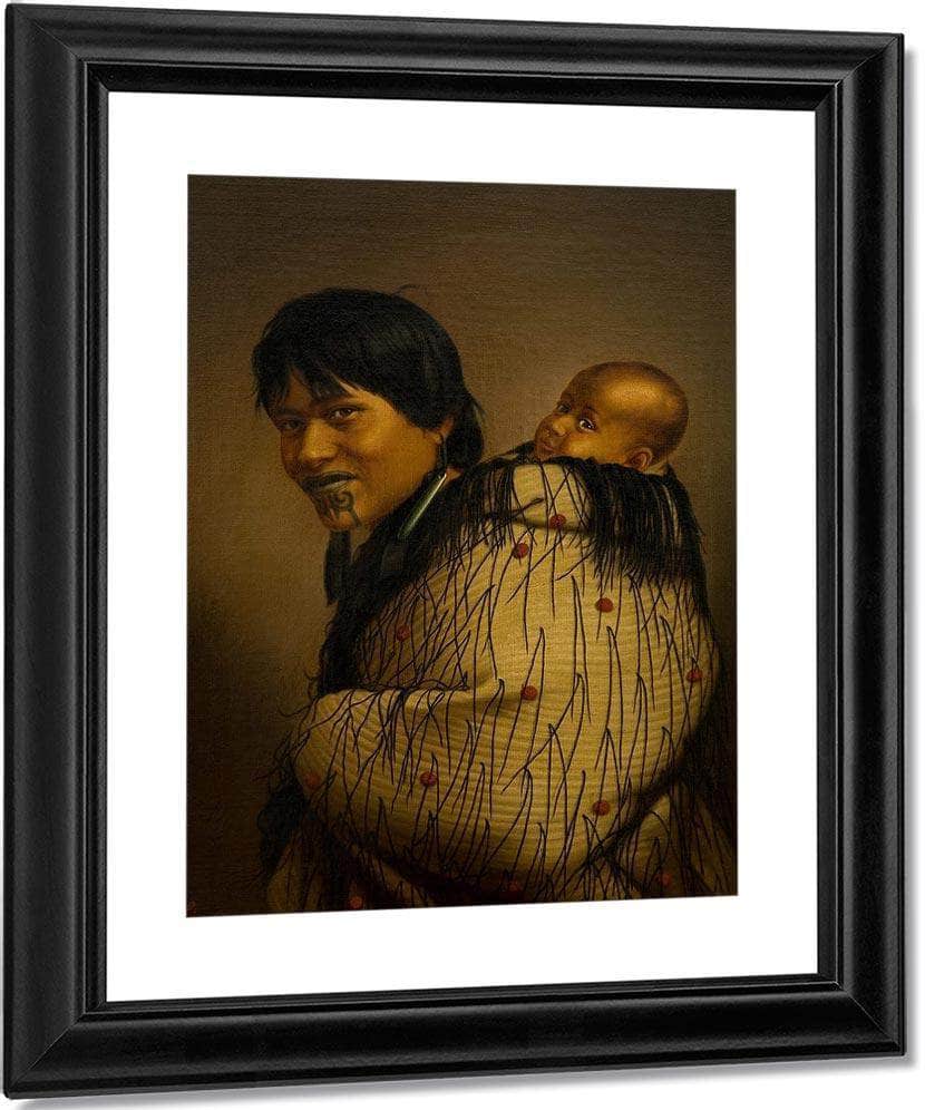 Heeni Hirini And Child 1878 By Gottfried Lindauer Fine Art Print