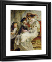 Helene Fourment (1614 73) With Two Of Her Children Claire Jeanne And Francois By Peter Paul Rubens Fine Art Print