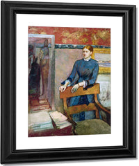 Helene Rouart In Her Father's Study By Edgar Degas Fine Art Print