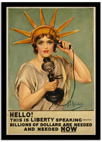 Hello  Vintage Poster Fine Art Print