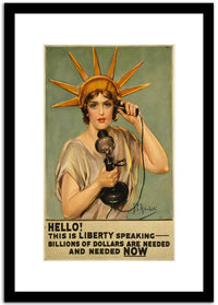 Hello  Vintage Poster Fine Art Print