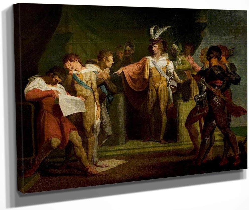 Henry V Discovering The Conspirators By Henry Fuseli Fine Art Print