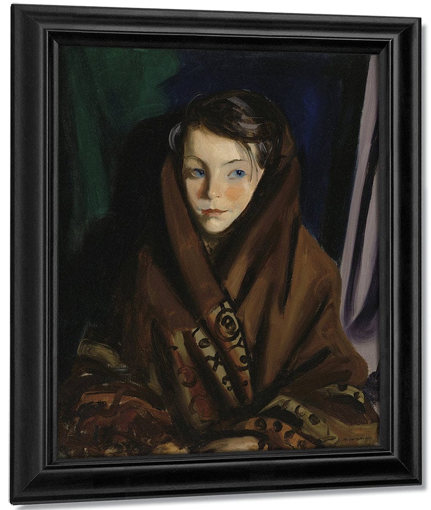 Her Sunday Shawl By Robert Henri Fine Art Print