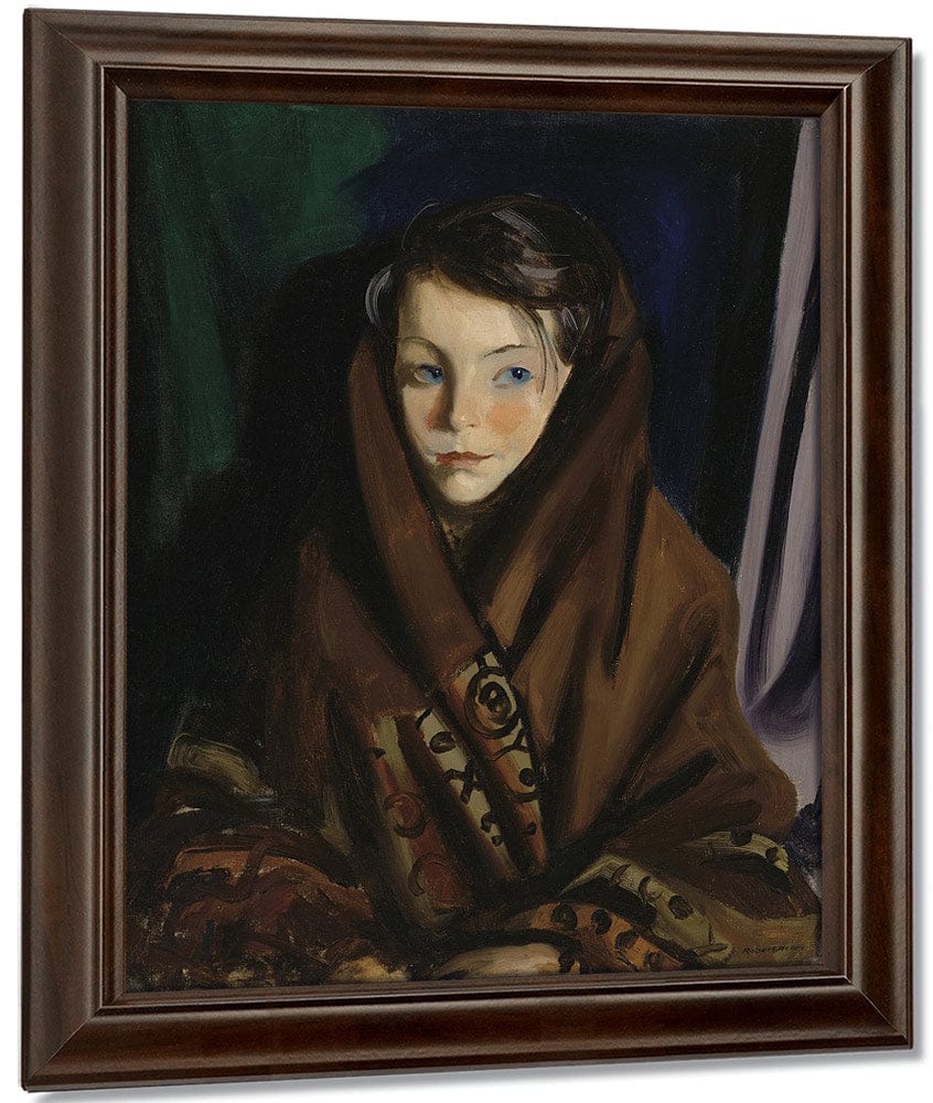 Her Sunday Shawl By Robert Henri Fine Art Print