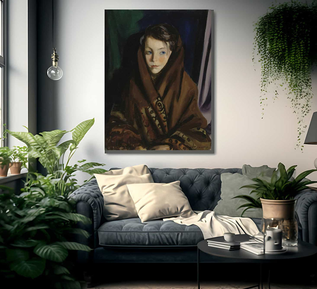 Her Sunday Shawl By Robert Henri Fine Art Print