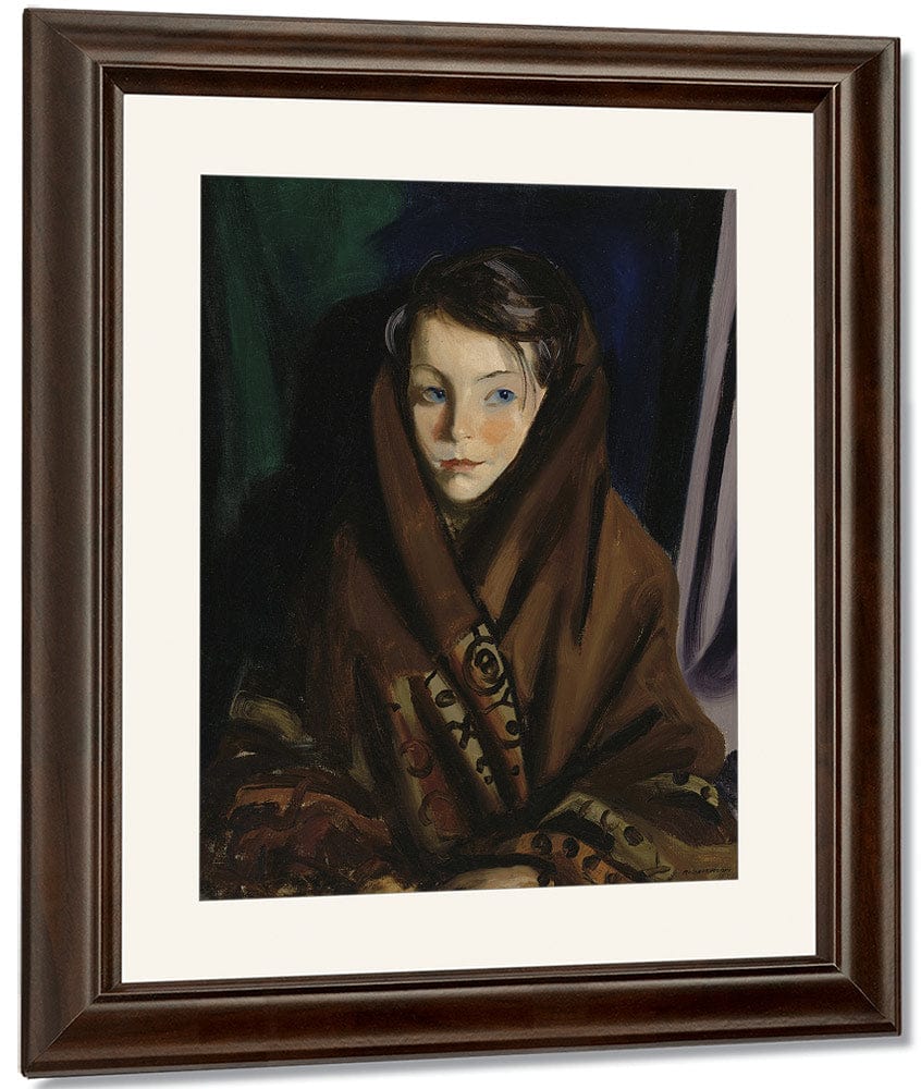 Her Sunday Shawl By Robert Henri Fine Art Print