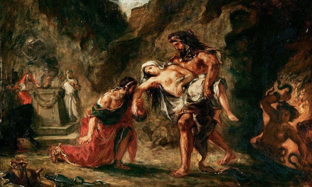 Hercules And Alcestis By Eugene Delacroix Fine Art Print
